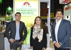 David Herrera, Rocio Aguilar, and Rodrigo Cruz with Altar Produce, asparagus grower in Mexico.